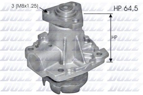 S-248_помпа fiat palio 1.3 98> DOLZ S248