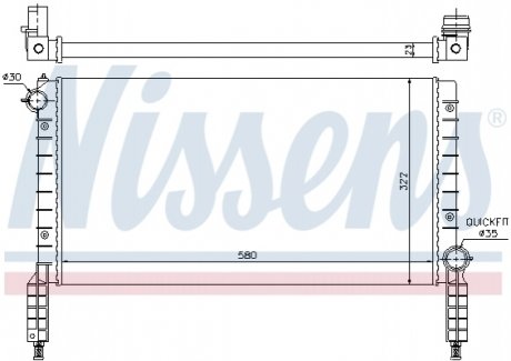 Радіатор охолодження NISSENS 61769