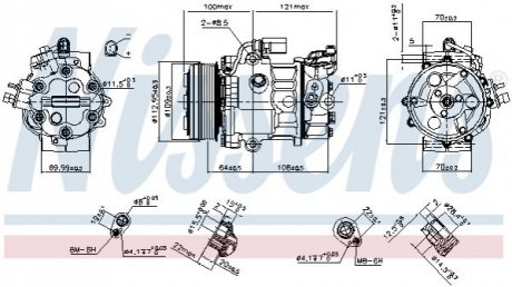 KOMPRESOR KLIMATYZACJI VW szt. NISSENS 890659