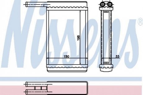 Теплообменник отопление салона NISSENS 71753 (фото 1)