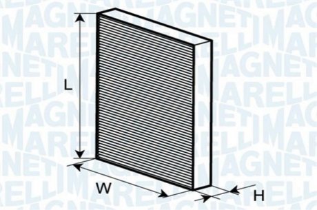 CABIN FILTER Chevrolet Matiz MAGNETI MARELLI 350203062770