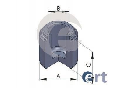 Поршень, корпус скобы тормоза ERT 150576-C