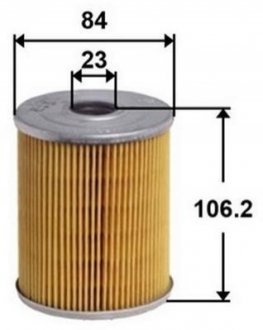 Фильтр масляный D84 d23 h106.2 JS ASAKASHI OE1011