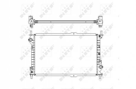 Радиатор охлаждение двигателя NRF 54755