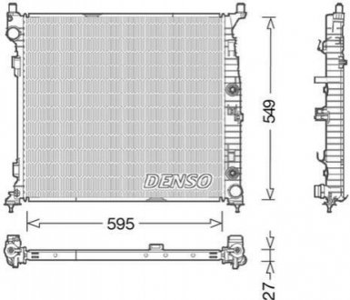 Основной радиатор (двигателя) DENSO DRM17055