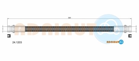 Шланг тормозной (шт.) ADRIAUTO 24.1203 (фото 1)