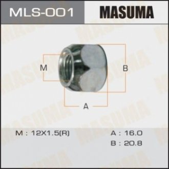 Гайка колеса MASUMA MLS-001
