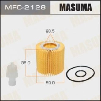 Фільтр масляний (вставка) Toyota Auris, Corolla, Yaris (08-) MASUMA MFC-2128