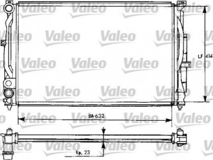 Радіатор системи охолодження Valeo 731537 (фото 1)