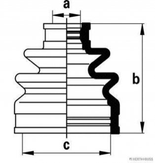 Комплект пыльников резиновых JAKOPARTS J2867014