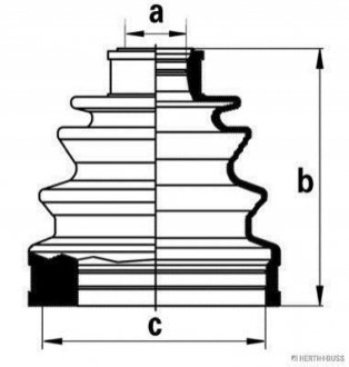 Комплект пыльников резиновых JAKOPARTS J2861017