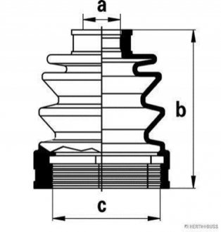 Комплект пыльников резиновых JAKOPARTS J2885008