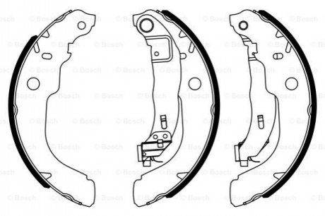 Гальмівні колодки барабанні BOSCH 0986487960