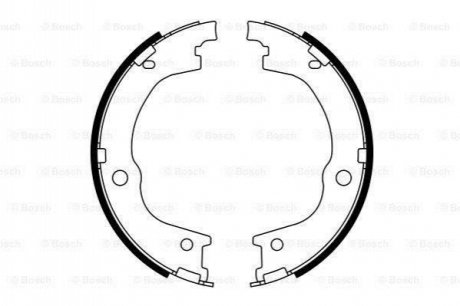 Комлект тормозных накладок BOSCH 0986487780