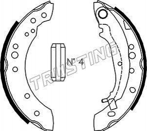 Колодки гальмівні барабанні TRUSTING 064.178 (фото 1)