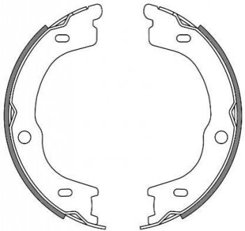 Гальмівні колодки барабанні WOKING Z4672.00