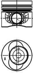 Поршень двигуна KOLBENSCHMIDT 40683610