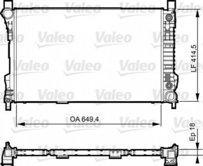 Радіатор системи охолодження Valeo 735144