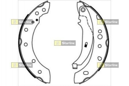 Гальмівні колодки барабанні STARLINE BC 08680