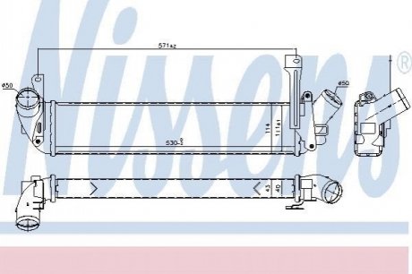 Радіатор наддуву NISSENS 96198