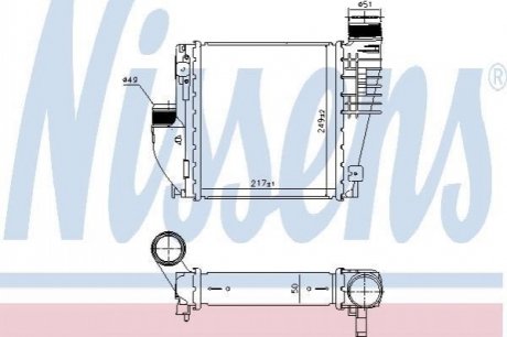 Радиатор охлаждения воздуха NISSENS 96380