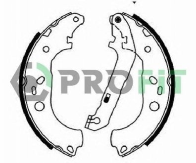 Колодки гальмівні барабанні PROFIT 5001-0687