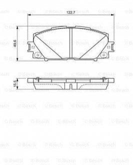 ГАЛЬМіВНі КОЛОДКИ, ДИСКОВі BOSCH 0986494670