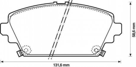 Колодки тормозные дисковые Jurid 572429J