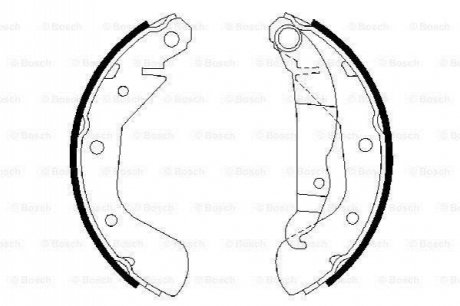 Колодки гальмівні бараб. зад. Opel Astra F 91-98 BOSCH 0 986 487 613