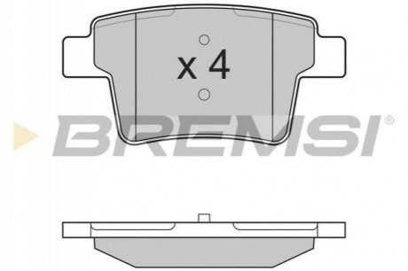 Комплект тормозных колодок BREMSI BP3266