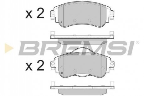 Комплект тормозных колодок BREMSI BP3491