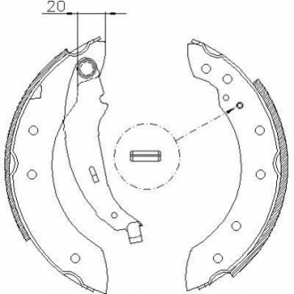 Комплект тормозных колодок WOKING Z419901