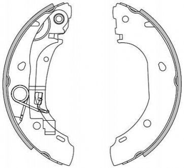 Комплект тормозных колодок WOKING Z4163.00