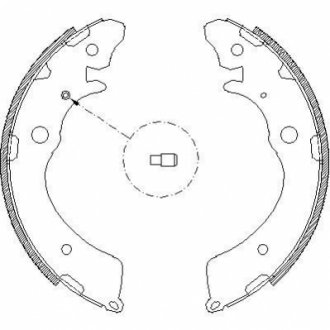 Комплект тормозных колодок WOKING Z4383.00