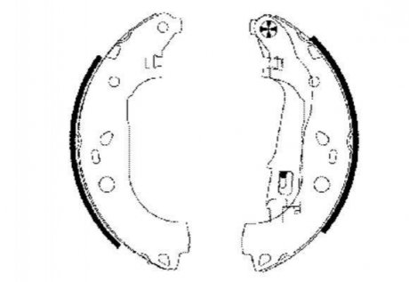 Комплект тормозных колодок HELLA 8DB355002-781 (фото 1)