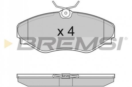 Комплект тормозных колодок BREMSI BP3011