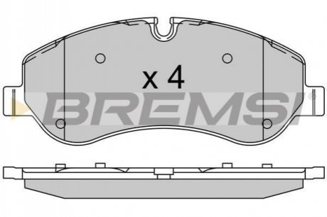 Комплект тормозных колодок BREMSI BP3525