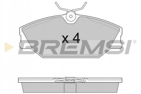 Комплект тормозных колодок BREMSI BP2874 (фото 1)
