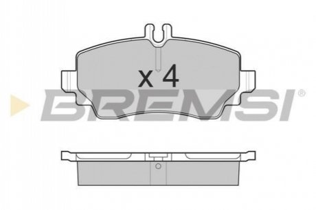 Комплект тормозных колодок BREMSI BP3015