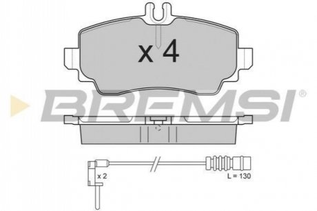 Комплект тормозных колодок BREMSI BP2763