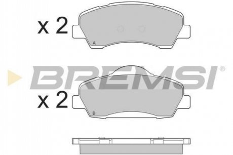 Комплект тормозных колодок BREMSI BP3559