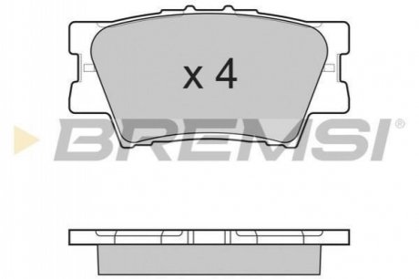 Комплект тормозных колодок BREMSI BP3252
