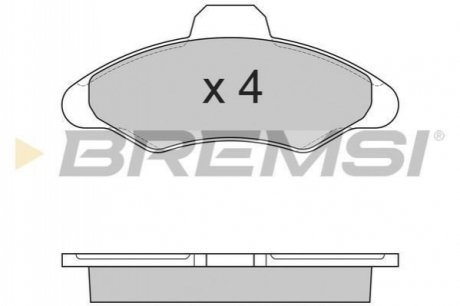 Комплект тормозных колодок BREMSI BP2462