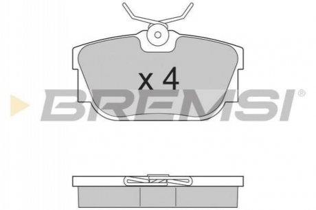 Комплект тормозных колодок BREMSI BP2958