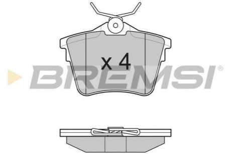 Комплект тормозных колодок BREMSI BP3183