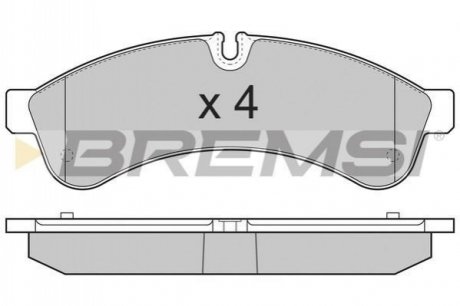 Комплект тормозных колодок BREMSI BP3365