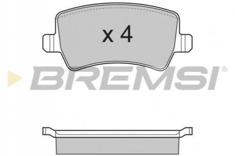 Комплект тормозных колодок BREMSI BP3298