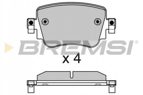 Комплект тормозных колодок BREMSI BP3623