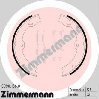 Комлект тормозных накладок ZIMMERMANN 109901560