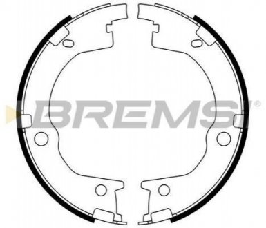 Комлект тормозных накладок BREMSI GF0803